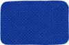 A close-up view of a blue fabric with white polka dots. Anteprima dell’immagine prodotto