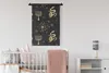 MuchoWow® Wandteppich Wandbehang Muster - Spirituell - Gold Produktbild-Vorschau 2