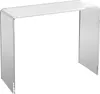 A clear acrylic console table is shown against a white background. Náhled obrázku produktu