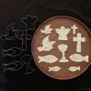 10er Set Kommunion Ausstechformen Taube Fisch Engel Kreuz Produktbild-Vorschau 8