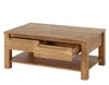 Couchtisch Eiche Massivholz 110x70 cm mit 2 Schubladen Produktbild-Vorschau 2