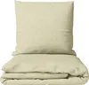 Musselin Bettwäsche 155x220 cm Baumwolle Beige Einfarbig Produktbild-Vorschau 1