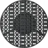 A black metal bistro table top with a decorative pattern. Produktbild-Vorschau