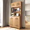 Meuble haut Merax avec portes en treillis, vitrine, design Voir les images du produit 6