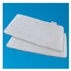 Two white microfiber mop pads are stacked on a light blue background. Podgląd zdjęcia produktu