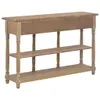 vidaXL Konzolový stôl 110x30x76 cm odvodený výrobok z dreva Náhľad obrázku produktu 3