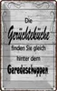 vianmo Blechschild 30x20 cm Gerüchteküche Geredeschuppen Produktbild-Vorschau 1