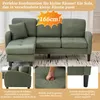 Merax L-vormige hoekbank met chaise longue, 3-zits bank met Productafbeelding-voorbeeld 12