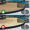 Two split images showing the same product, with one side having a 'thumbs up' and the other a 'thumbs down' icon, along with text comparing different sellers' products regarding UV resistance. Produktbild-Vorschau