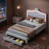 A bedroom scene with a bed, nightstand, and window view. Produktbild-Vorschau