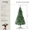 Sapin de Noël artificiel avec support métallique - 180 cm Voir les images du produit 6