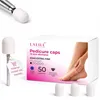 LALILL Schleifkappen LUX 50 Stück – weiße Fräskappen für Produktbild-Vorschau 1