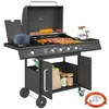 Outsunny Gasgrill 15,2 KW Grillwagen inkl 5 Produktbild-Vorschau 1