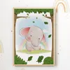 Elefant Löwe Tiger Affe Safari Tiere Bilder 4er Set DIN A4 Produktbild-Vorschau 3