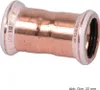 A close-up studio shot of a copper pipe fitting. Produktbild-Vorschau
