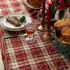 140x140cm Quadratisch Rot Weihnachten Tischdecke Produktbild-Vorschau 3