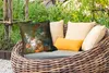 MuchoWow® Outdoor Kissen - Stilleben mit Blumen - Gemälde Produktbild-Vorschau 3