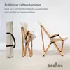 osoltus Faltsessel Teddy Campingsessel Holz m.Fellbezug Produktbild-Vorschau 4