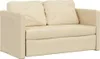 vidaXL Bodensofa mit Schlaffunktion Creme 112x174x55 cm Produktbild-Vorschau 1