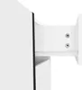 Mobile TV AIORBER in bianco lucido con gambe nere, anta a Anteprima dell’immagine prodotto 5