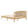 Rattan Doppelbett, Kiefer & PE-Rattan, 15 Latten, Stabile Produktbild-Vorschau 22