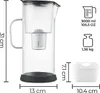 SILBERTHAL Filtre à eau Carafe en verre 2,7 litres - sans Voir les images du produit 7
