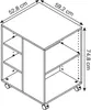DURABLE Multifunktions-Wagen 74/59 offen 528x748x592mm Produktbild-Vorschau 6