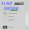 Gardinenschiene 120cm / 3-läufig Vorhangschiene Komplettset Produktbild-Vorschau 2