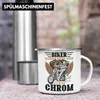 Trendation - Biker Werden Nicht Grau Das Ist Chrom Emaille Produktbild-Vorschau 3