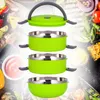 Thermo Lunchbox 3 Etagen 2,1 L – Edelstahl Produktbild-Vorschau 12