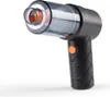 A black and orange handheld vacuum cleaner is shown against a white background. Produktbild-Vorschau