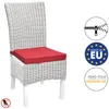 Beautissu Set di 6 cuscini per sedie Loft SK rossi, 45x40x5 Anteprima dell’immagine prodotto 2