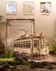 RoboTime 3D mechanisches Holzpuzzle Straßenbahn Produktbild-Vorschau 3