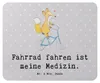 Mr. & Mrs. Panda Mousepad Fuchs Fahrrad fahren - Grau Produktbild-Vorschau 1