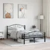 vidaXL Cadre de lit noir acier 120x200 cm Voir les images du produit 14