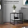 HOMCOM Couchtisch Beistelltisch, Sofatisch mit Ablage, Produktbild-Vorschau 4