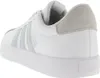 A rear view of a white Adidas sneaker with gray accents. Produktbild-Vorschau