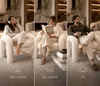 Makika Loungesessel Einzelsofa Lia aus Bouclé in Weiß Produktbild-Vorschau 3