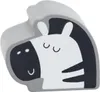 A stylized wooden toy zebra head. Produktbild-Vorschau