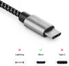 deleyCON 0,30m Nylon Micro USB Kabel Ladekabel Datenkabel Produktbild-Vorschau 6