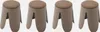 sweeek - 4er Set stapelbare Hocker, strukturierter Produktbild-Vorschau 3
