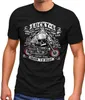 Herren T-Shirt Biker Shirt Lucky 6 Totenkopf Pik Motorrad Produktbild-Vorschau 1