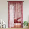 vidaXL Fadenvorhänge 2 Stk. 140 x 250 cm Burgunderrot Produktbild-Vorschau 1