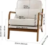 Chaise d'accent VEVOR Fauteuil moderne avec cadre en bois Voir les images du produit 8