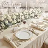 Tischset Metallic Blume 6er Set abwaschbar, rundes Platzset Produktbild-Vorschau 4