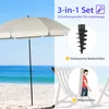 Sekey Sonnenschirm Rund Ø180cm Gartenschirm UV Schutz 50+ Produktbild-Vorschau 4