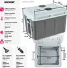 Elektryczna lodówka i podgrzewacz z uchwytami i kółkami, 40 Podgląd zdjęcia produktu 15