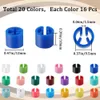 Kledinghanger Marker 320 Stuks - Kleurcodering - Plastic Productafbeelding-voorbeeld 2