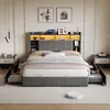 Lit rembourré ProximaX 140 x 200 cm avec ports USB et Voir les images du produit 3
