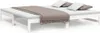vidaXL Lit de jour extensible Blanc 2x(80x200) cm Pin Voir les images du produit 1